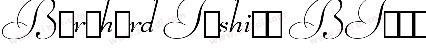 Bernhard Fashion BT字体转换